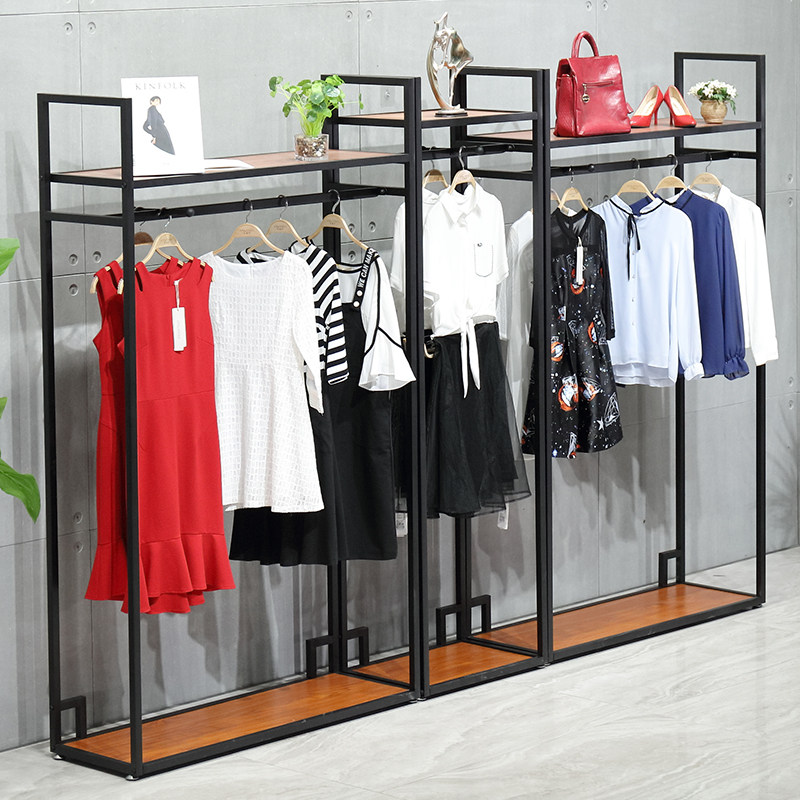 铁艺男装女装服装店展示架落地式自由组合正挂货架侧挂服装衣架子