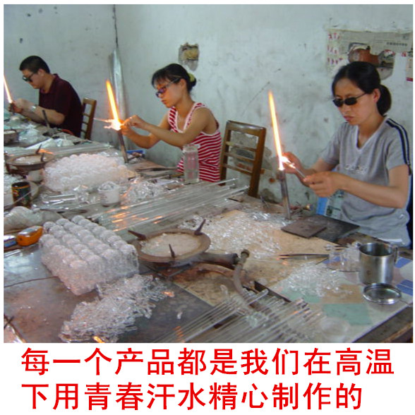 大号阳光风车桌面摆设黑色底座玻璃材质 儿童智力玩具礼物创意玻