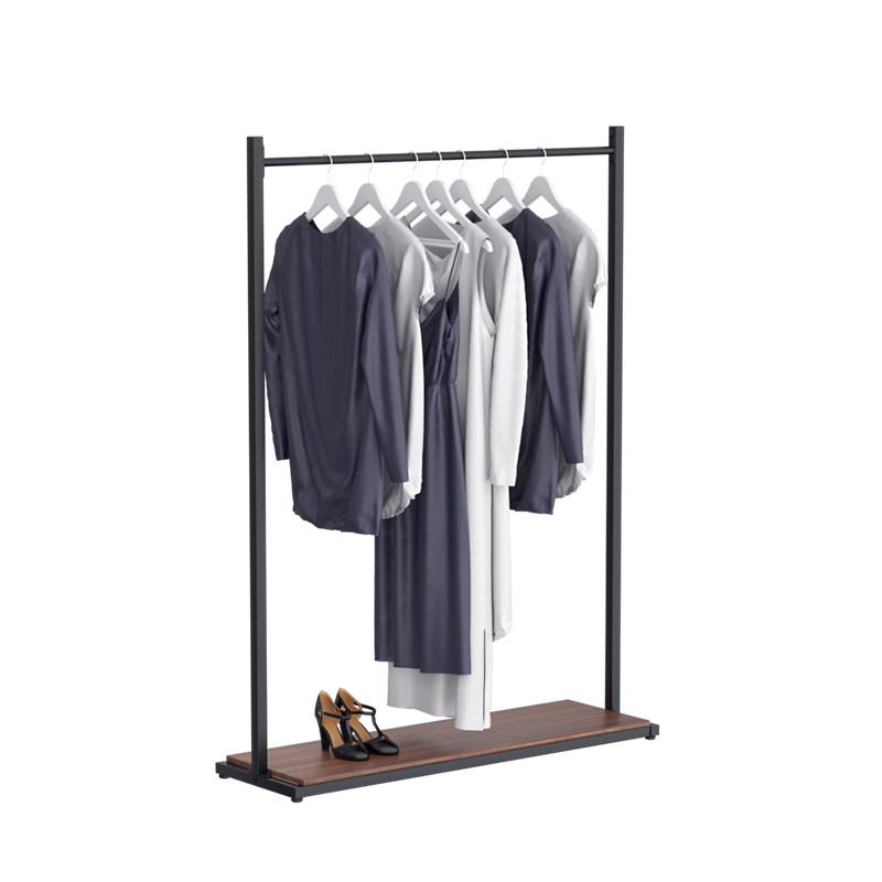 服装店挂衣架展示架铁艺服装架落地中岛龙门衣帽架货架婚纱礼服架