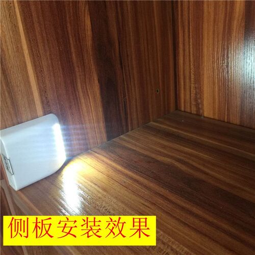 LED衣柜感应灯橱柜鞋柜衣柜灯替代铰链灯免布线简易安装7号电池
