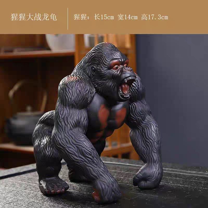 紫陶招财可养龙龟茶宠金蟾大号高档精品摆件创意功夫茶具茶玩配件