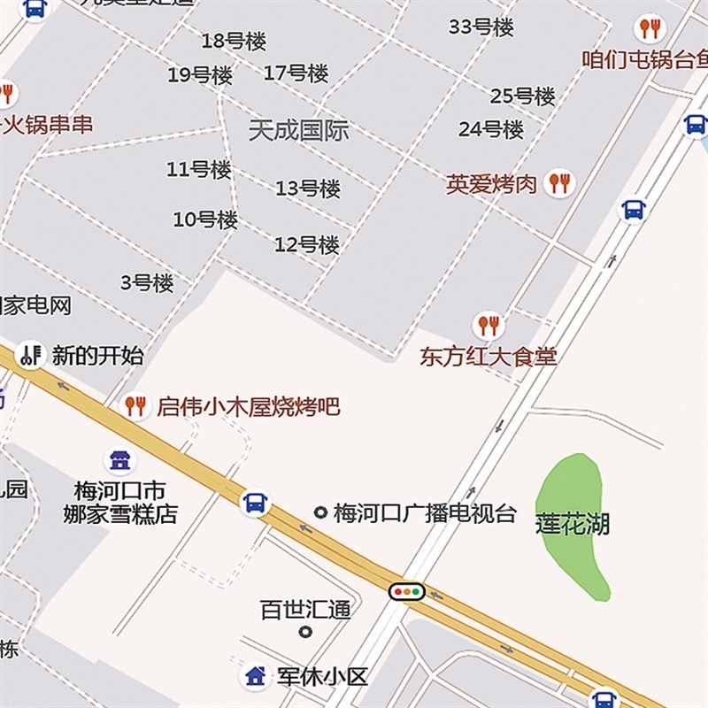 2025年梅河口市城区地图办公室挂图行政区划墙壁装饰物定制