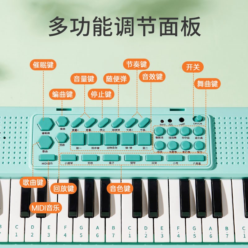 儿童电子琴入门初学音乐启蒙宝宝幼儿益智玩具小钢琴可弹奏礼物