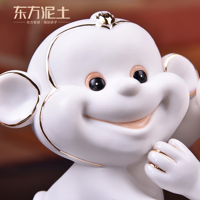 东方泥土创意陶瓷结婚礼品送新娘闺蜜老婆纪恋日礼物桌面装饰摆件