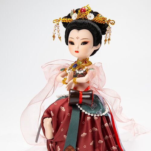 中国风礼品敦煌飞天绢人四大美女娃娃摆件特色工艺品出国送老外