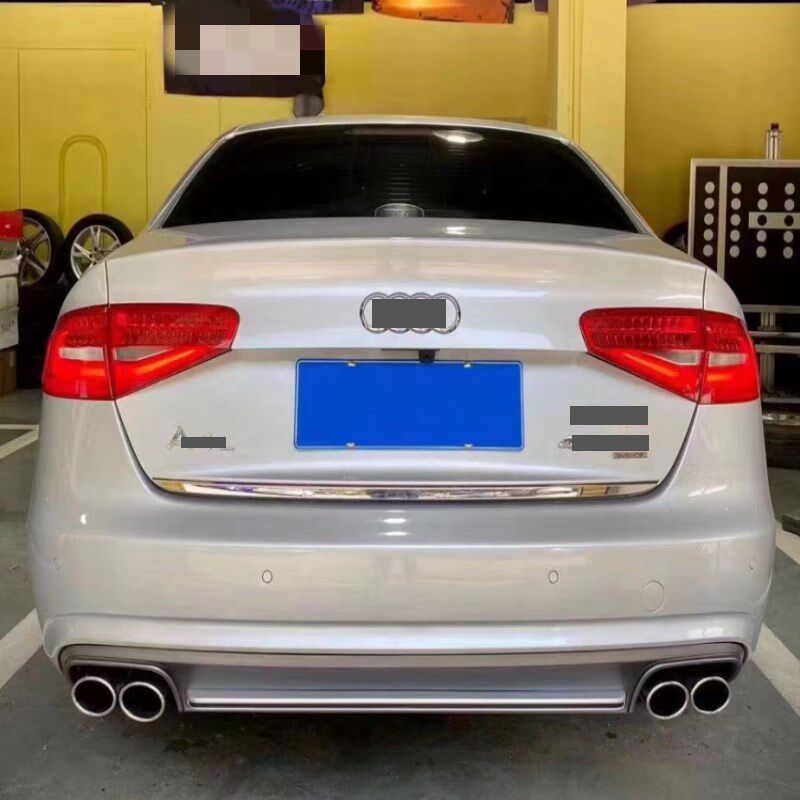 适用于奥迪A3/A4L/A5/A6L改装四出后尾唇排气尾喉S3/S4/S5/S6包围