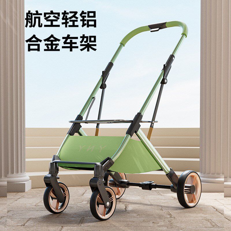 可分离宠物推车一键收车超轻便携外出猫狗推车铝合金车架四轮避震