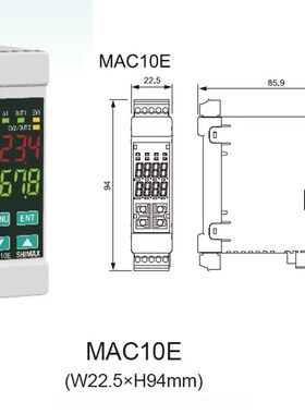 日本岛通原装进口温控表SHIMAX 导轨安装MAC10E 导轨信号变换器