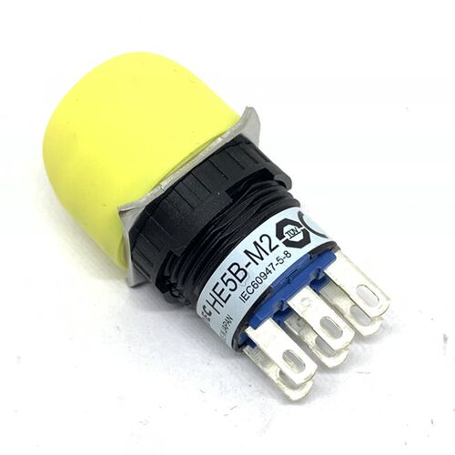 IDEC和泉HE5B-M2使能开关HE5B-M2PY圆形HE5B-M2PB开关开孔16mm