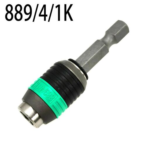 德国维拉 WERA 889/4R 1/4 6.3速装六角批头座磁力电动螺丝批接杆