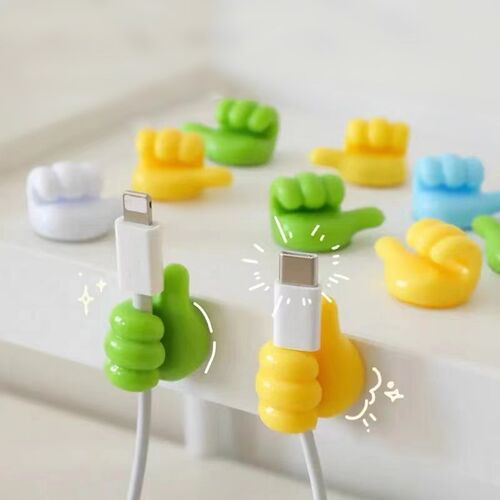 Multifunctional Cable Organizer Clip Holder Thumb Hooks Wire
