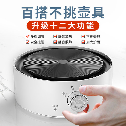 黑晶炉煮茶小型电热炉电磁炉专用玻璃茶具迷你养生烧水壶泡茶家用