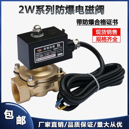 2W250-25E防爆电磁阀天然气煤矿用气阀水阀1寸 有220V24V