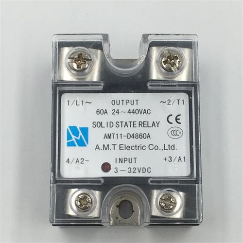 艾米特单相固态继电器AMT11-D4860A可控硅模块直流控交流SSR-60DA