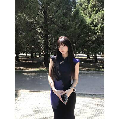 【下周六】【新品】新中式水墨晕染网纱鱼尾裙氛围修身洋装女夏