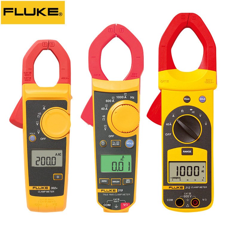 福禄克钳形电流表302+ fluke303 381 f312 F319 交直流钳形万用表图片