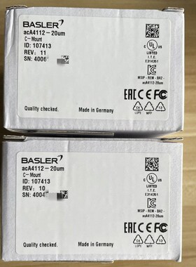 巴斯勒Basler acA4112-20uc 彩色USB 3.0千万像素工业相机