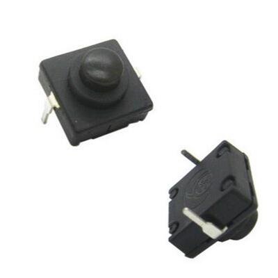 超薄手电筒开关 按键开关12*12*9.4MM 一开一关 2脚自锁开关