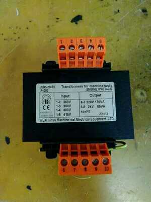 JBK5-250VA机床控制变压器360V380V400V415V变220V170VA,24V80VA