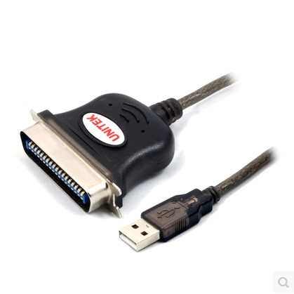 优越者 Y-1020 针式打印机数据线 并口转USB打印线1284线1.5米
