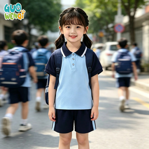 GUOWENQI夏季透气幼儿园校服