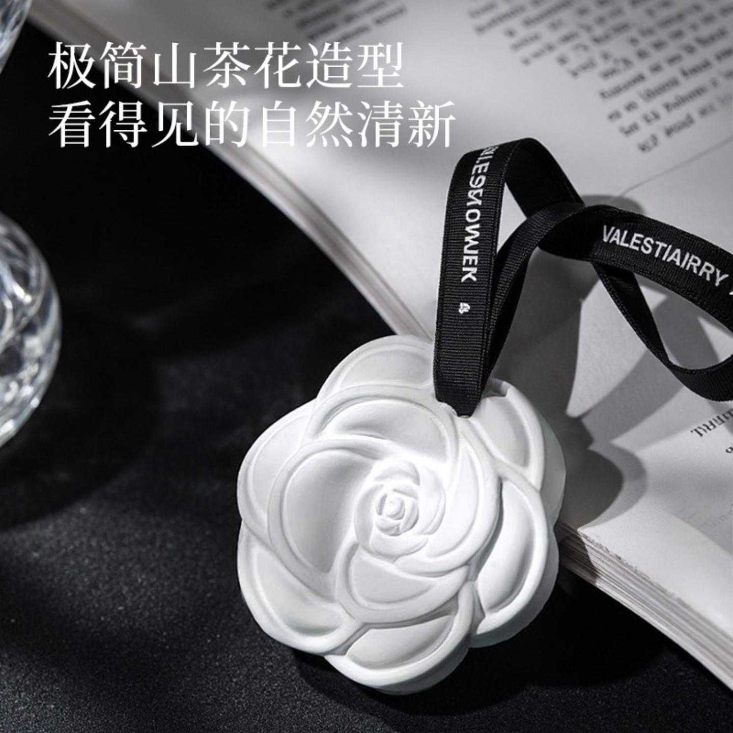 山茶花香薰蜡片卧室衣柜香氛挂件