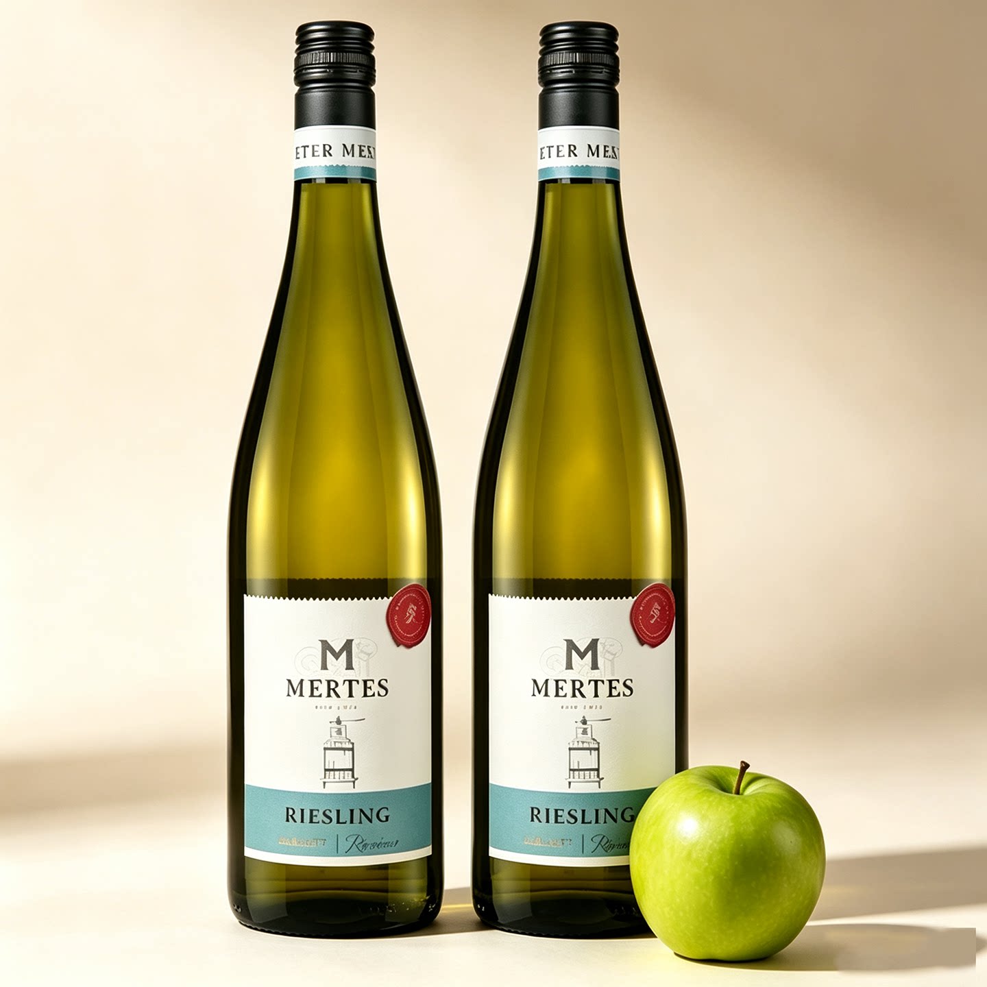 彼得美德德国原瓶进口雷司令珍藏半干白葡萄酒750ml*2瓶正品