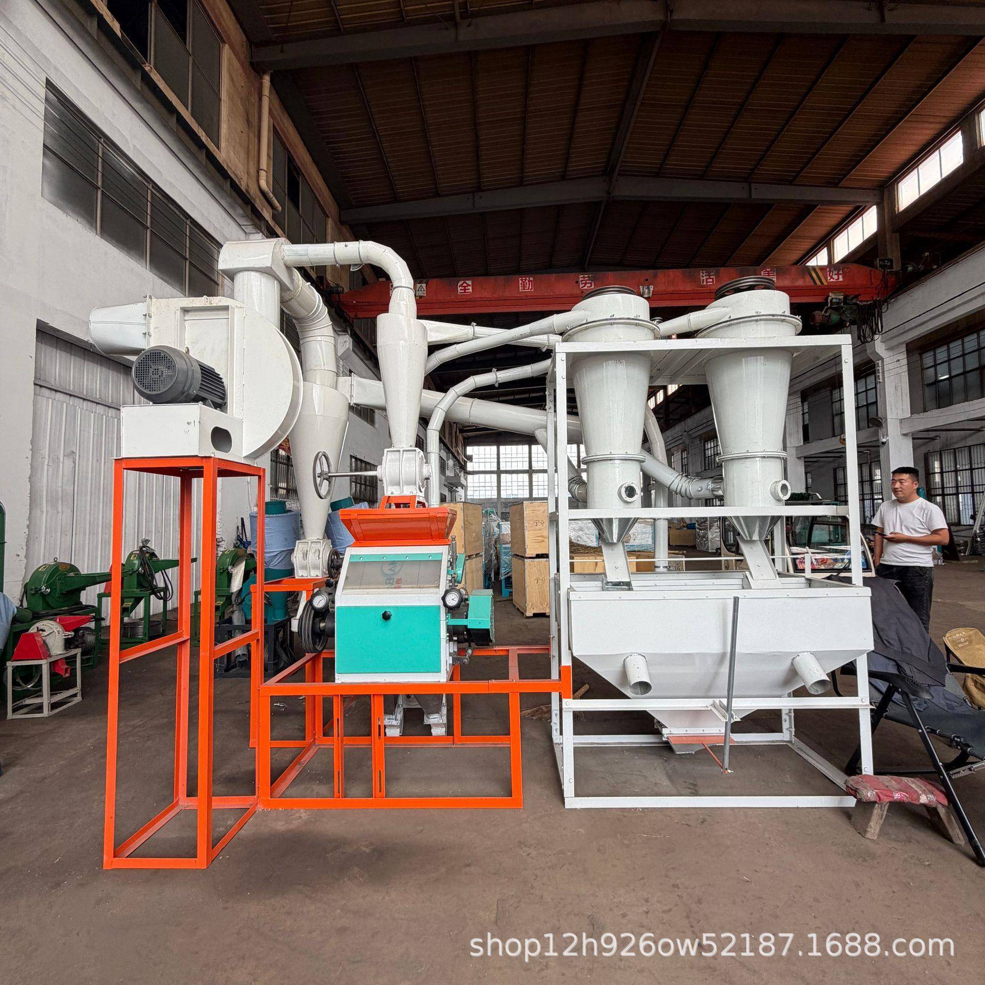 全自动小麦面粉机小型玉米面加工设备农村镇玉米大麦研磨制粉