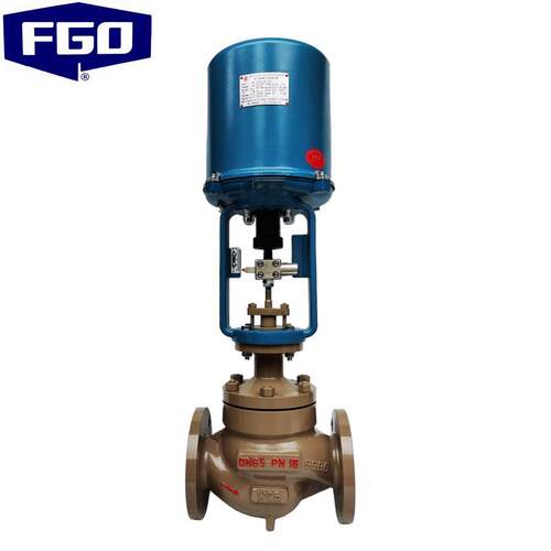 FGO电动座调节阀220V信号4-20MA碳钢电动调节阀ZDZDLP-16C