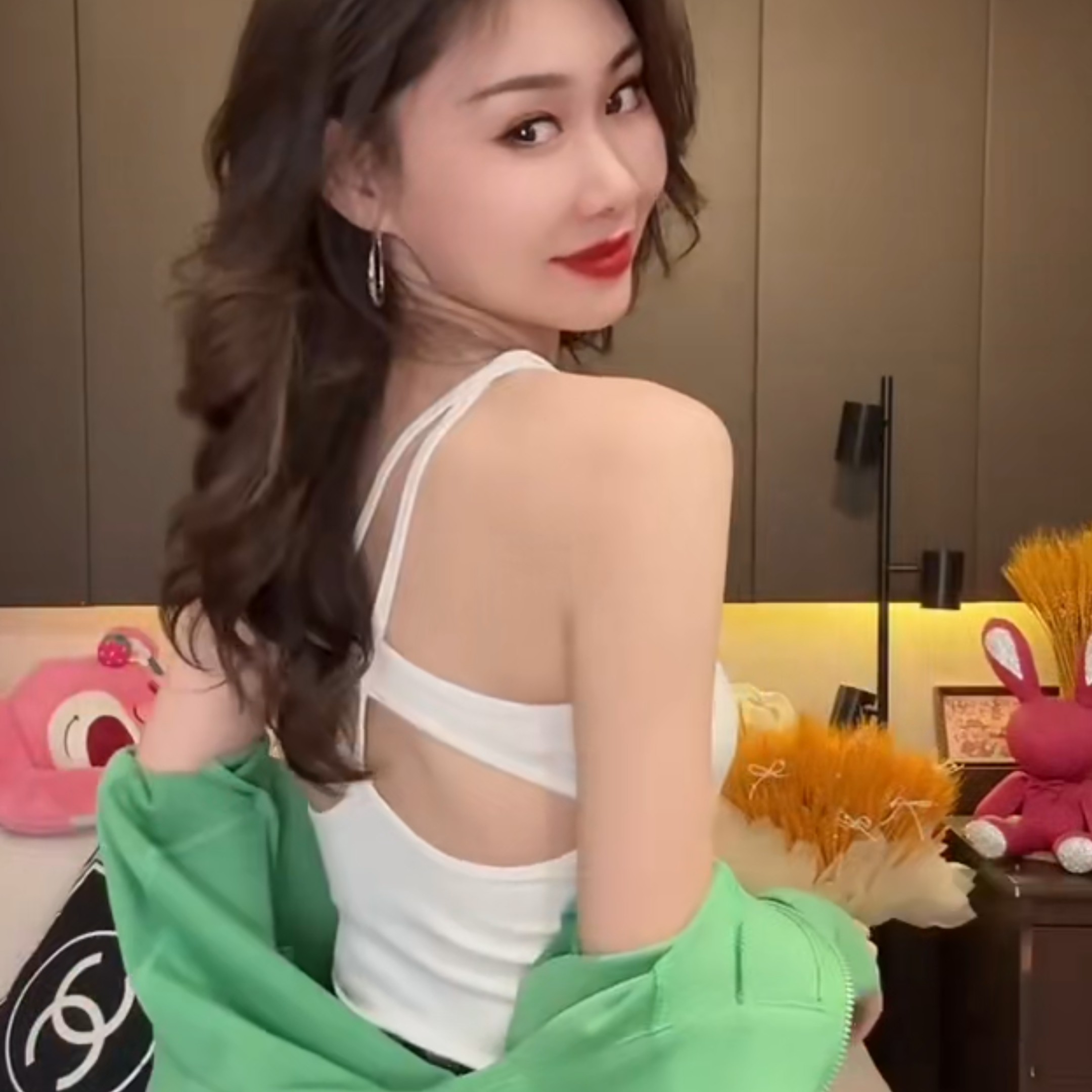 新款性感辣妹后背镂空交叉美背吊背心吊带