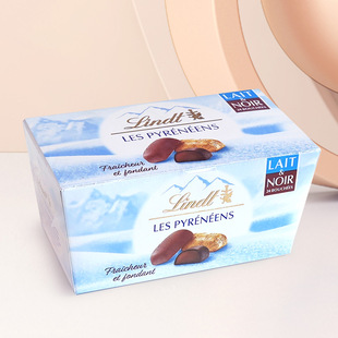 法国进口lindt瑞士莲冰山雪融巧克力牛奶软心黑巧盒装 送圣诞礼物