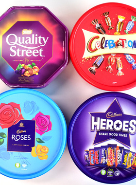 Mars雀巢花街巧克力大脸盆玛氏吉百利送圣诞礼物糖果零食盒装喜糖