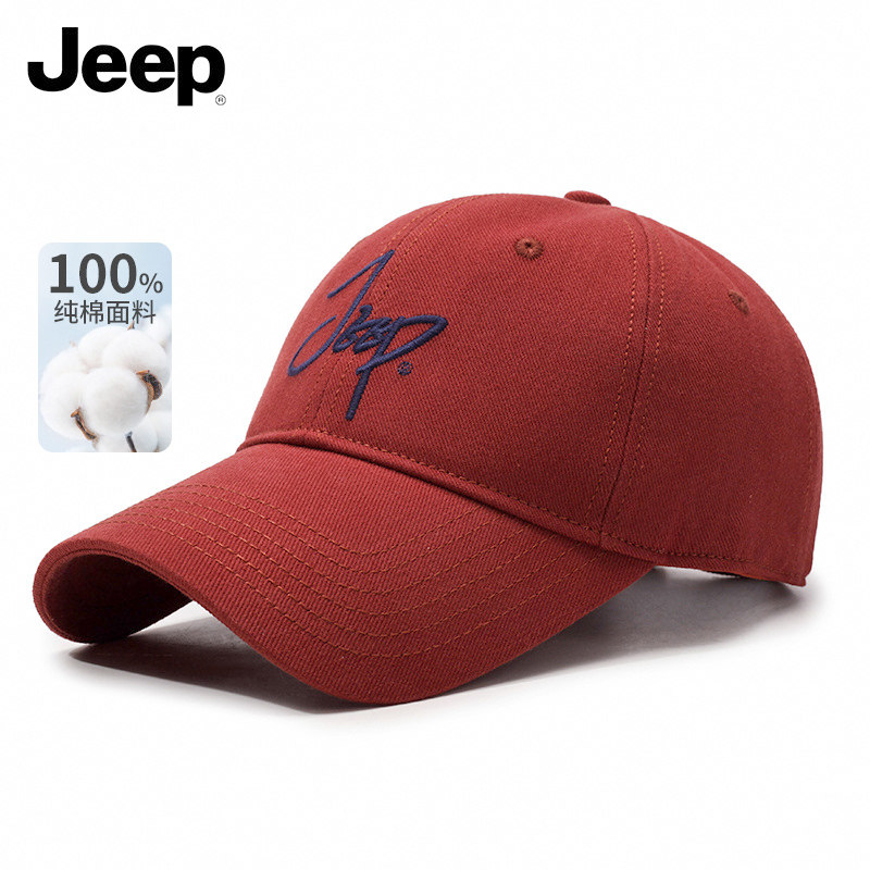 jeep吉普美式字母帽子纯棉鸭舌帽