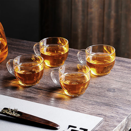 雅风耐高温把手6只套装小茶杯