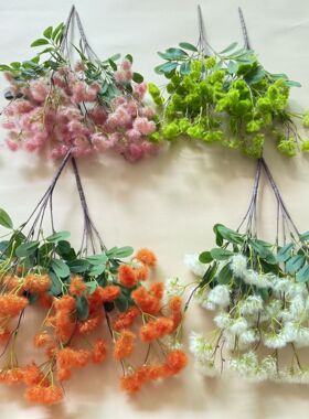 跨境富贵花仿真花婚庆礼堂地排路引用花摄影道具摆件家居装饰假花