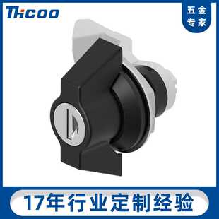 斯科通用三角皮箱锁配电柜锁 锌合金转舌圆形机械锁头 A6091