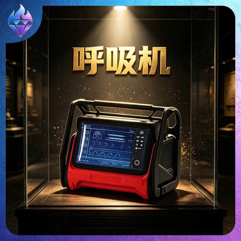 三角洲行动游戏周边呼吸机大红模型3D打印手办桌面摆件收藏品物资