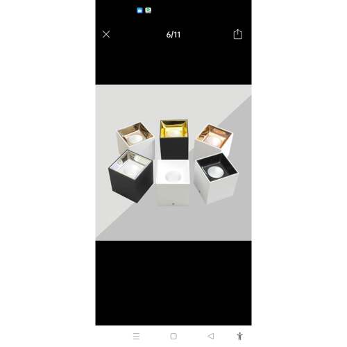 LED方形明装筒灯家用办公室酒店客厅走廊过道四方形聚光吸顶射灯