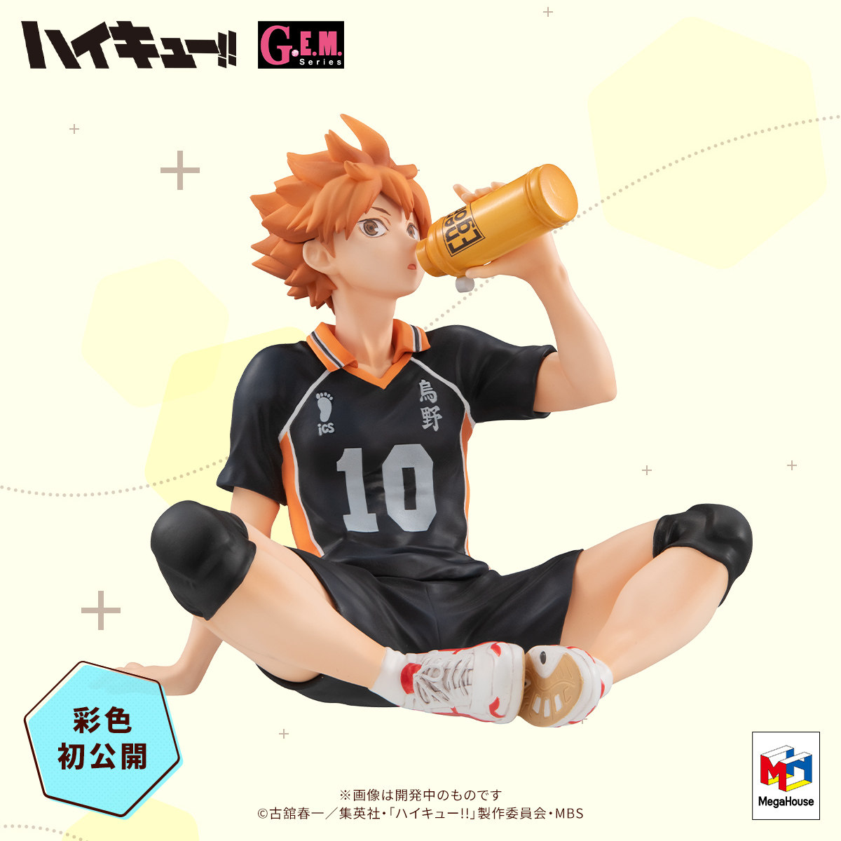 预定 mh gem 排球少年 日向翔阳 休息喝水 掌中小手办