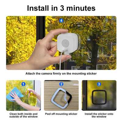 2025新款wifi智能语音对讲窗户高清夜视Security camera