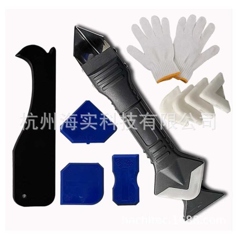 亚马逊畅销金属头铲胶器11件套刮胶板阴阳角器除胶美缝填缝工具