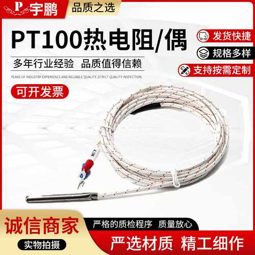 PT100热电阻 温度传感器探头WZP-PT1000式螺钉检测防水热电阻