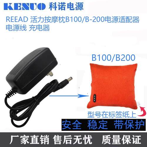 REEAD 瑞  多活力按摩枕B100/B-200适配器  电源线 充电器 9V 13V