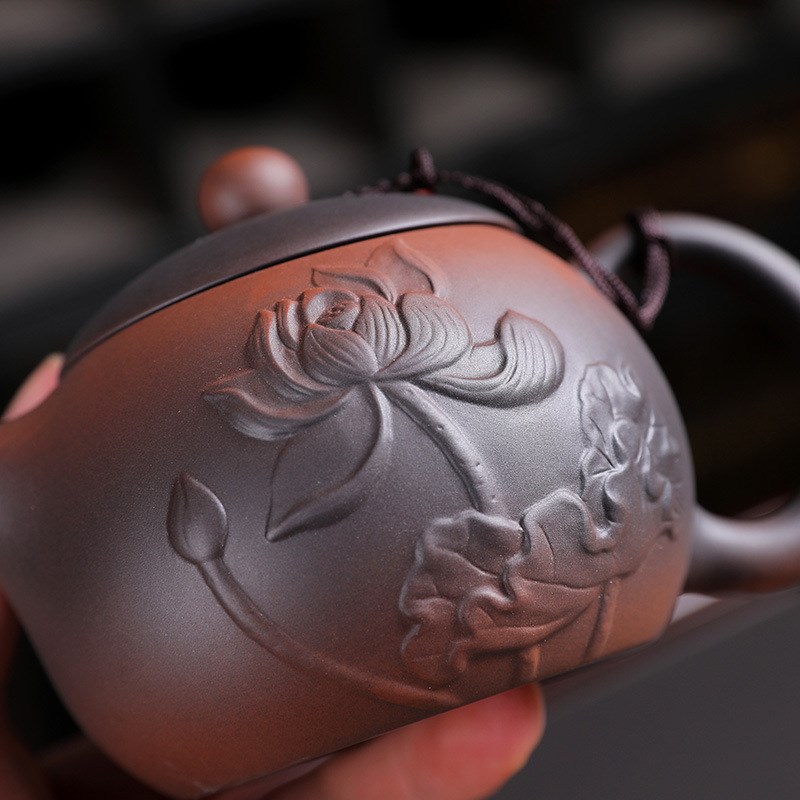 QJAO建水紫陶茶壶纯手工紫砂西施壶大容量泡茶壶家用茶具套装
