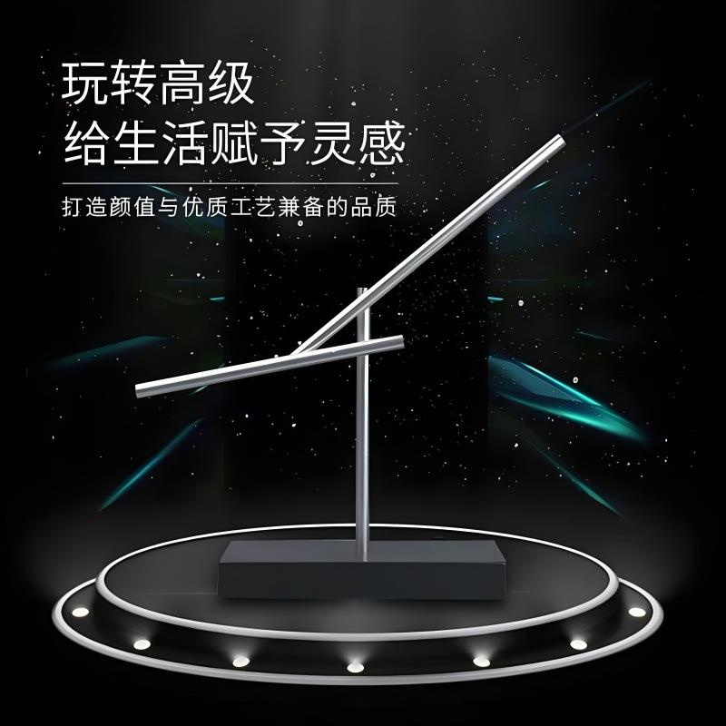 创意牛顿摆球混沌摆件磁悬浮平衡装饰品家居客厅书桌电视柜小摆设