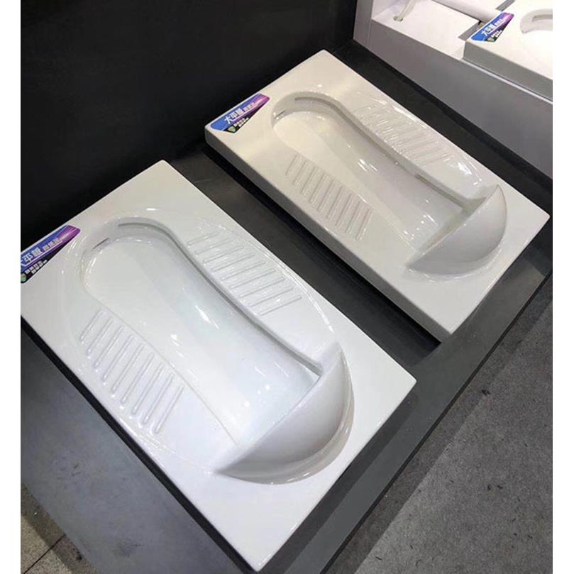 带档板大尺寸蹲坑便池蹲厕套塑料陶瓷水箱蹲便器套装可坐蹲坐坐便