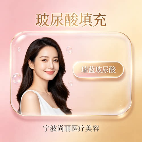 宁波尚丽医疗美容 瑞蓝玻尿酸 面部填充自然轮廓塑形护理