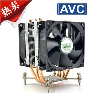 AVC 4铜管CPU散热器12代1700针1155 X58 X79 主板2011CPU风扇