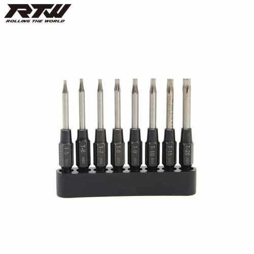 梅花螺丝刀 RTW亚拓梅花电动批头 米字刀头T5T6T7T8T9T101520