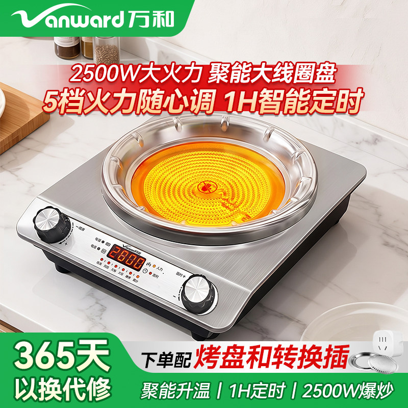 万和电陶炉2500W钛晶光电灶图片